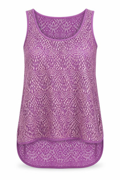 Womens UK Size 6 Dorothy Perkins Purple Basic Tank