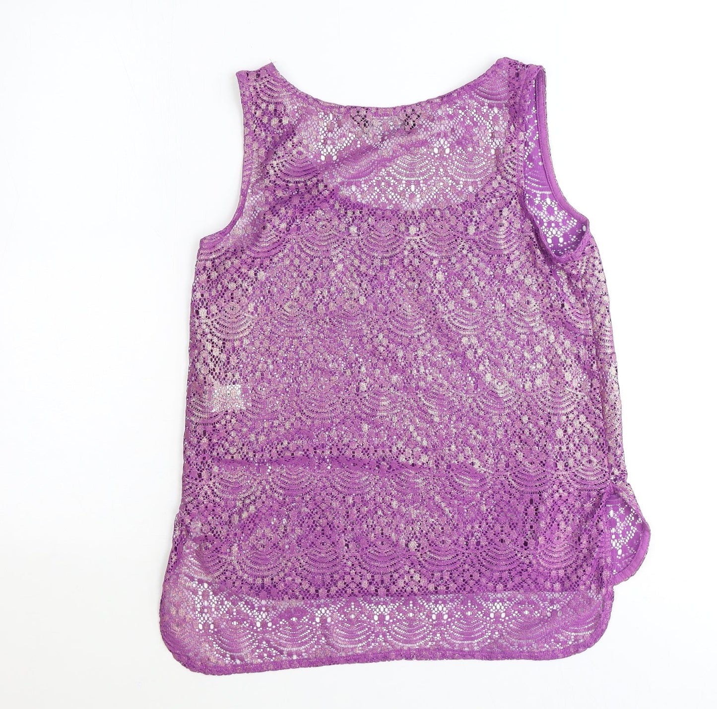Womens UK Size 6 Dorothy Perkins Purple Basic Tank