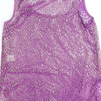 Womens UK Size 6 Dorothy Perkins Purple Basic Tank