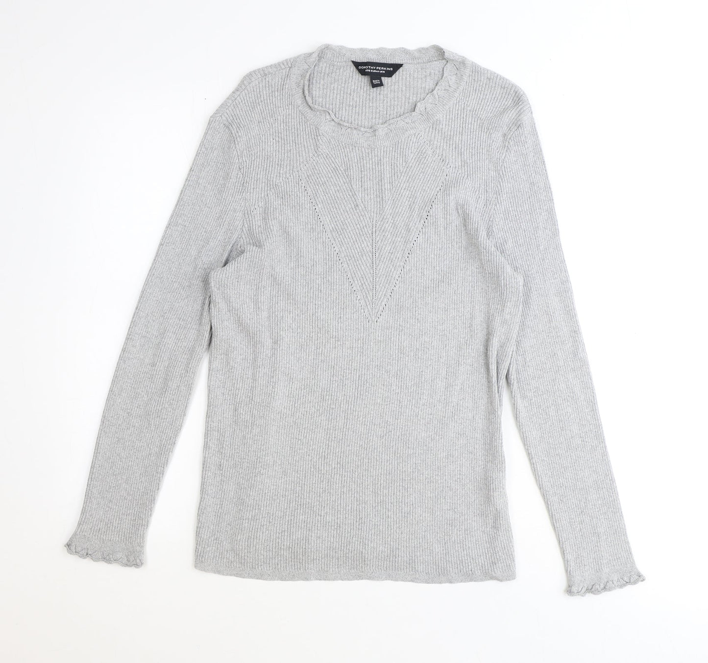 Womens UK Size 16 Dorothy Perkins Grey Pullover Jumper