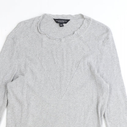 Womens UK Size 16 Dorothy Perkins Grey Pullover Jumper
