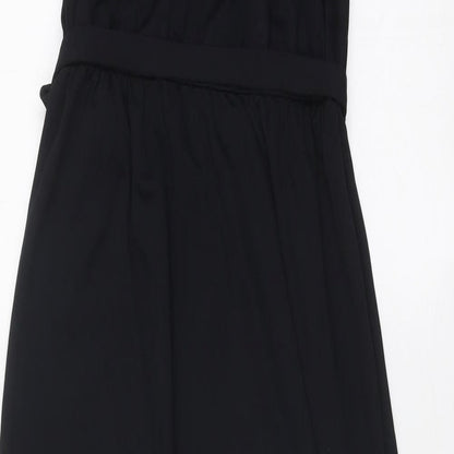 Preworn Womens Blue Polyester Maxi One Size Round Neck Tie