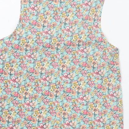 Womens UK Size 8 New Look Green Basic Tank