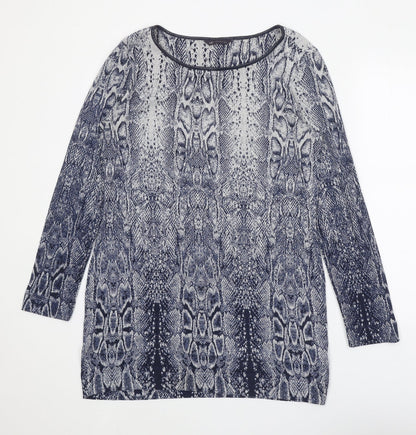 Womens UK Size 12 Marks and Spencer Blue Basic T-Shirt
