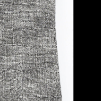 Papaya Womens Grey Cotton A-Line Size 8 V-Neck Zip