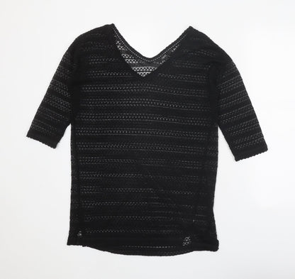 Womens UK Size 8 NEXT Black Pullover Jumper