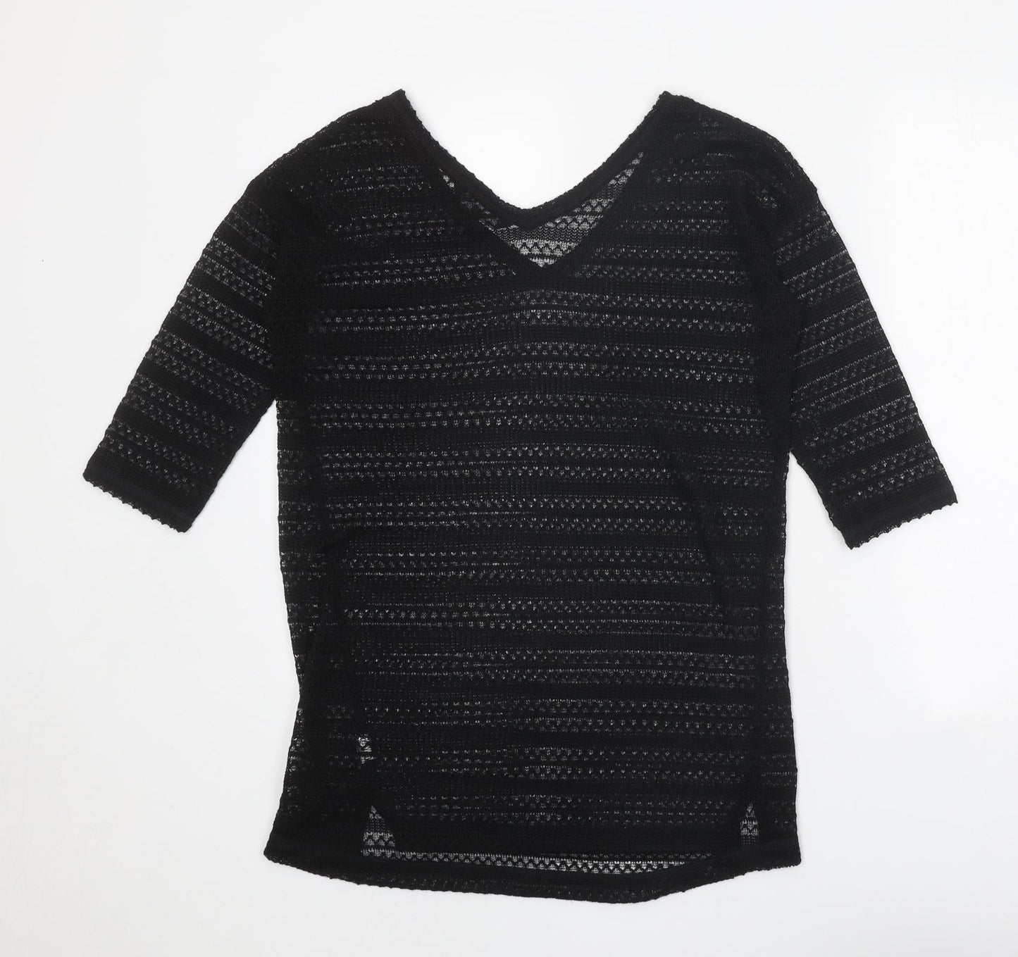 Womens UK Size 8 NEXT Black Pullover Jumper