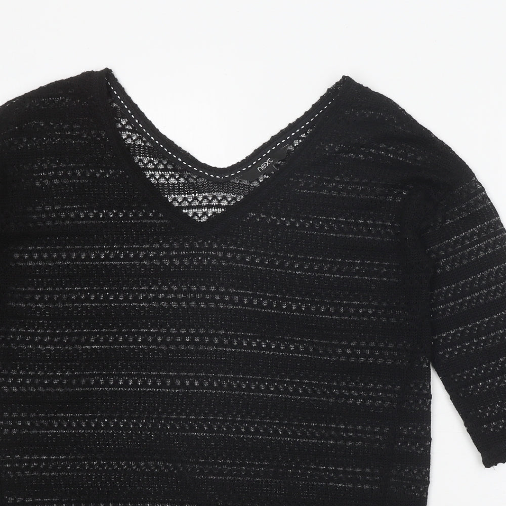 Womens UK Size 8 NEXT Black Pullover Jumper