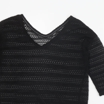 Womens UK Size 8 NEXT Black Pullover Jumper