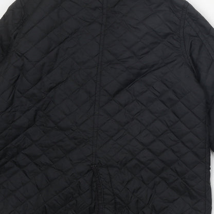 Womens UK Size M Izabel Black Quilted Coat