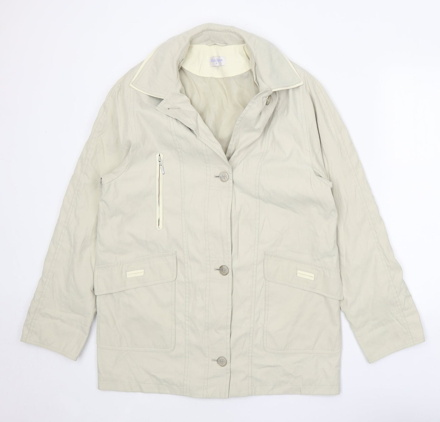 Mackays Womens Beige Jacket Size S Button