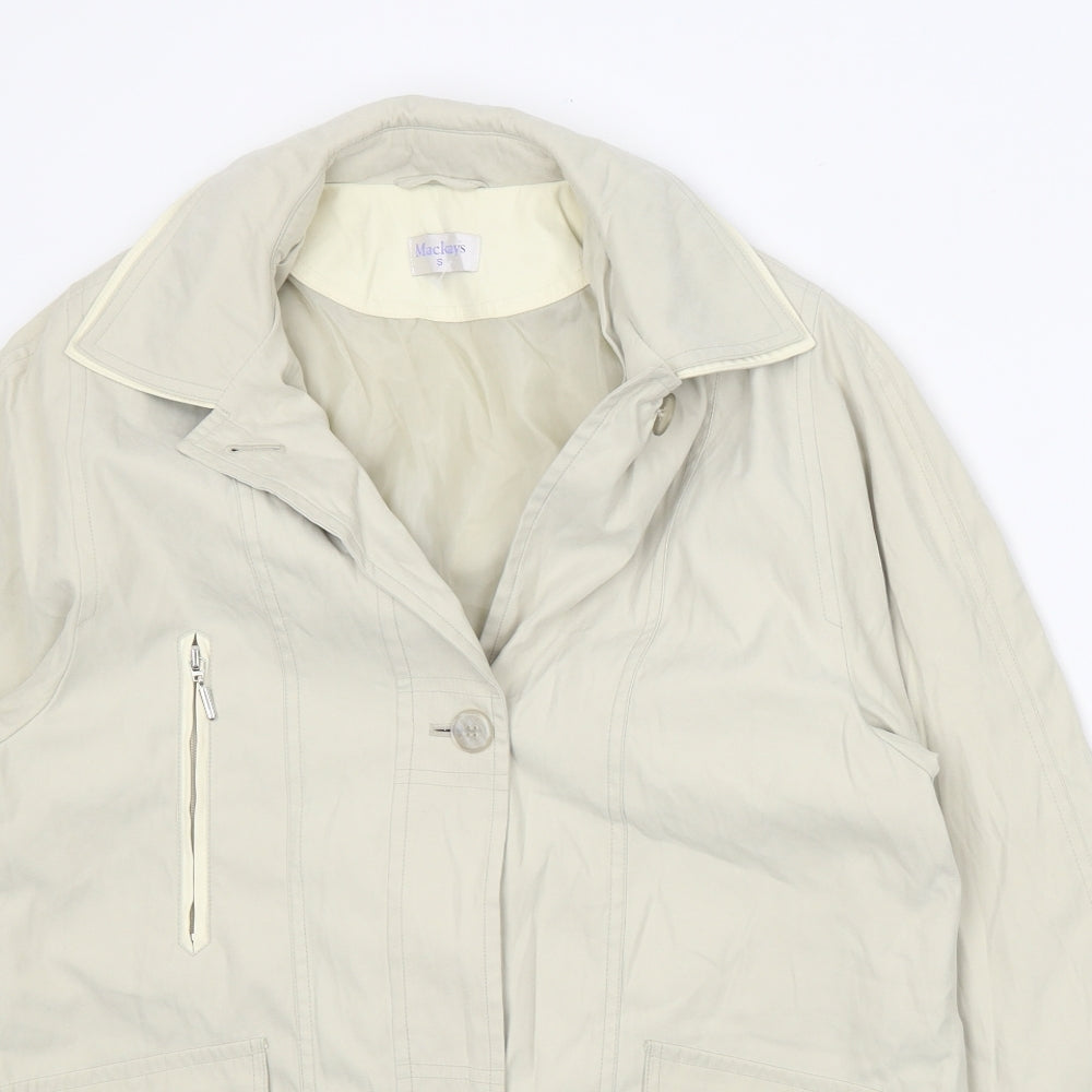 Mackays Womens Beige Jacket Size S Button