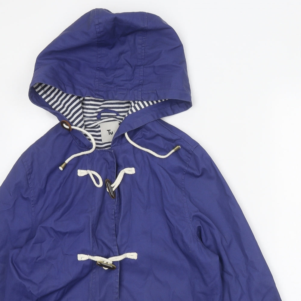 TU Womens Blue Jacket Size 8 Snap
