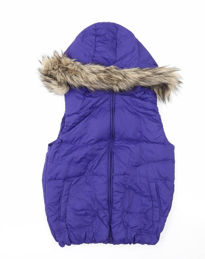 Gap Womens Blue Gilet Jacket Size XS Zip