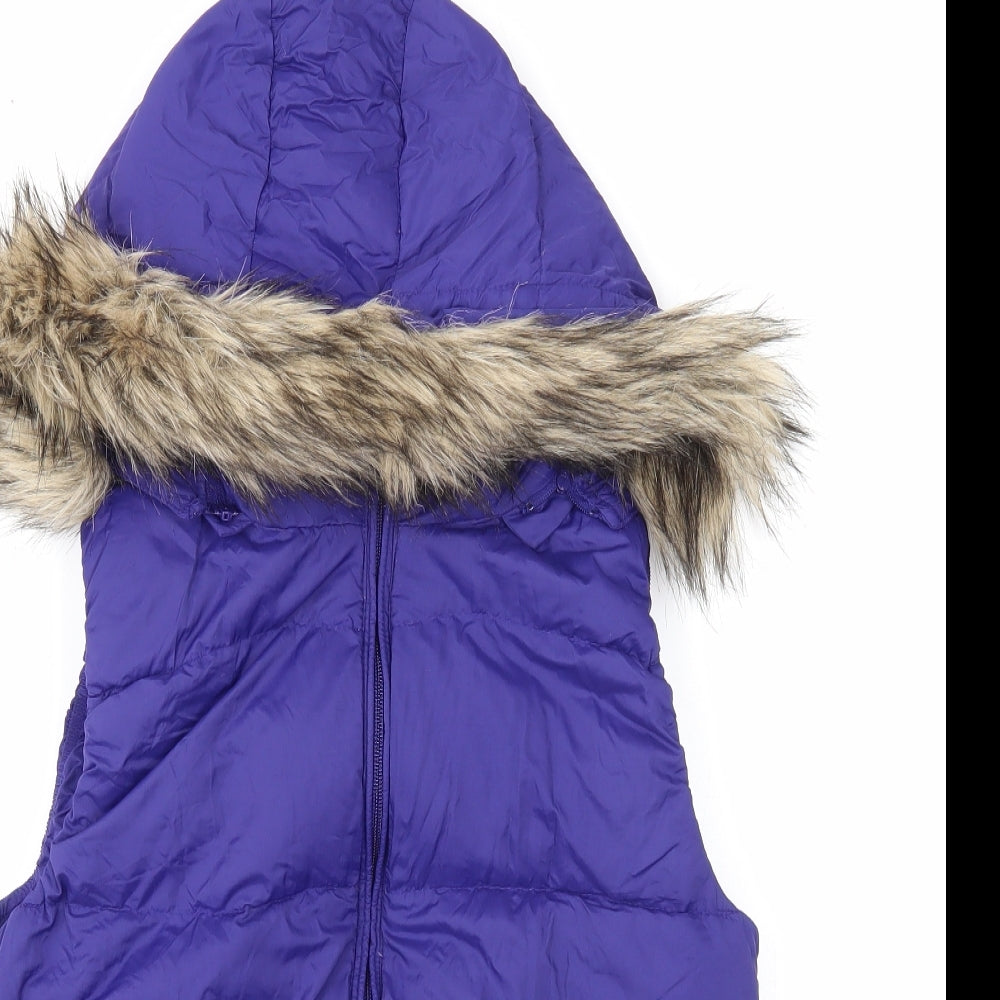 Gap Womens Blue Gilet Jacket Size XS Zip