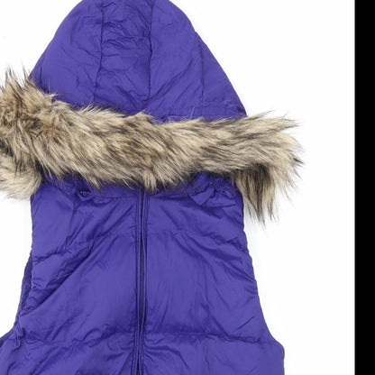 Gap Womens Blue Gilet Jacket Size XS Zip