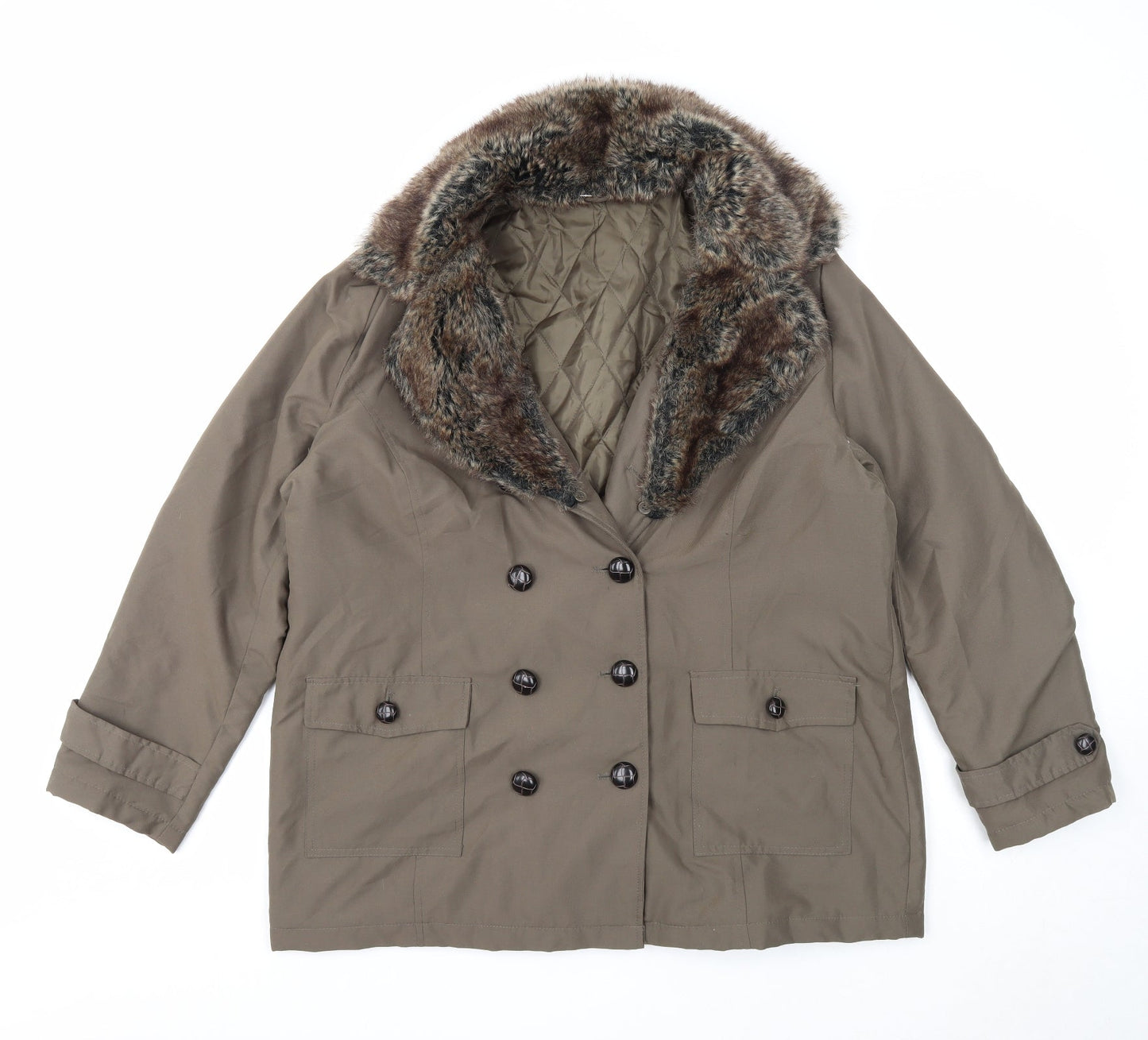 Womens UK Size 16 Being Casual Green Jacket