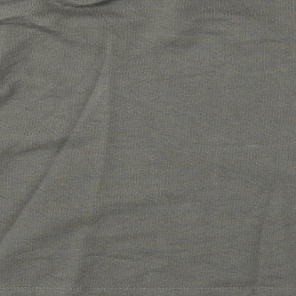 Zara Womens Green Cotton Pullover Sweatshirt Size S Pullover - Cropped, Be Happy & Love Your Selfie
