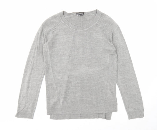 Primark Womens Grey Scoop Neck Acrylic Pullover Jumper Size 10 - Size 10-12