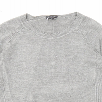 Primark Womens Grey Scoop Neck Acrylic Pullover Jumper Size 10 - Size 10-12
