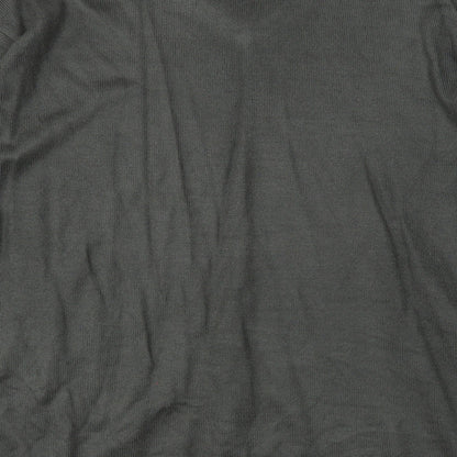 Harmer Mens Grey V-Neck Acrylic Pullover Jumper Size 2XL Long Sleeve