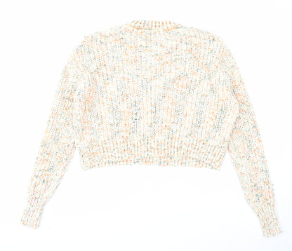 Womens UK Size S QED London Multicoloured Pullover Jumper