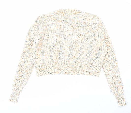 Womens UK Size S QED London Multicoloured Pullover Jumper