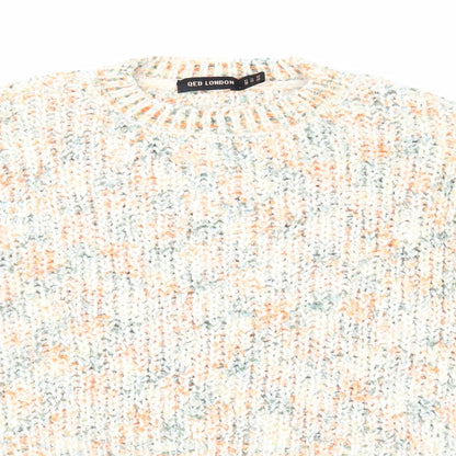 Womens UK Size S QED London Multicoloured Pullover Jumper