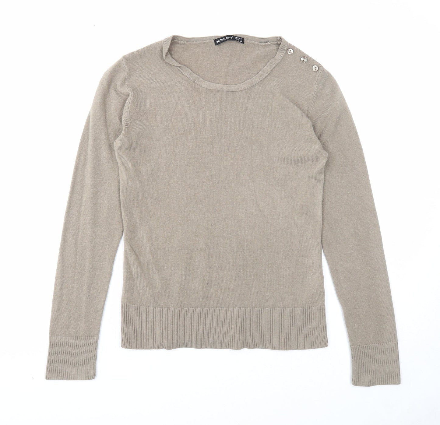 Womens UK Size 12 Atmosphere Brown Pullover Jumper