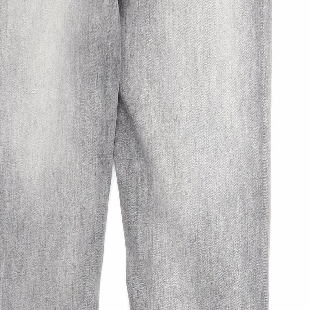 Fresh Made Womens Grey Cotton Skinny Jeans Size XS Regular Zip