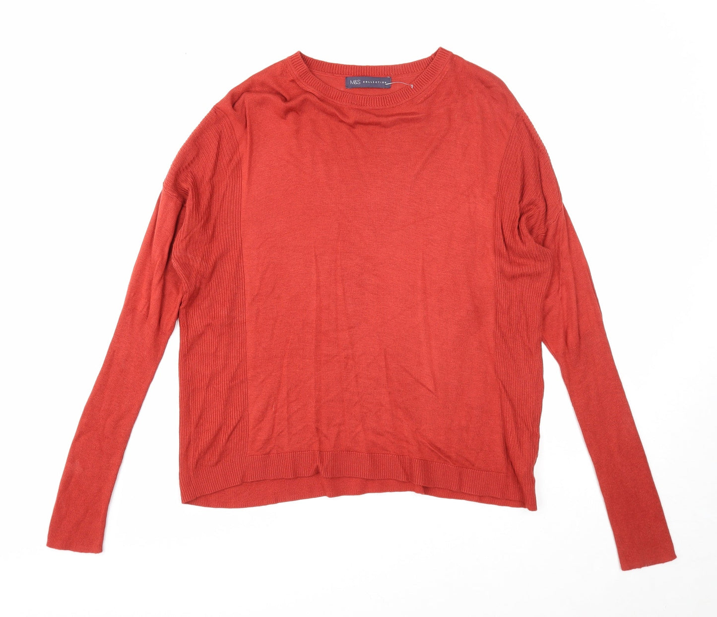 Womens UK Size 14 Marks and Spencer Red Pullover Jumper