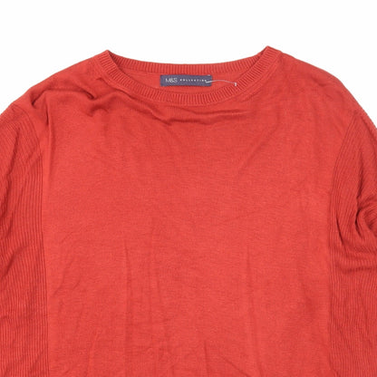 Womens UK Size 14 Marks and Spencer Red Pullover Jumper