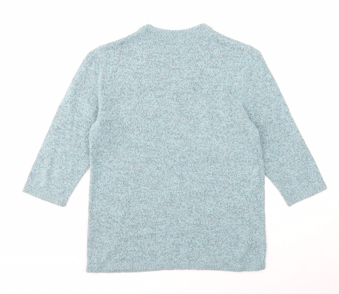 Womens UK Size 8 Damart Blue Pullover Jumper