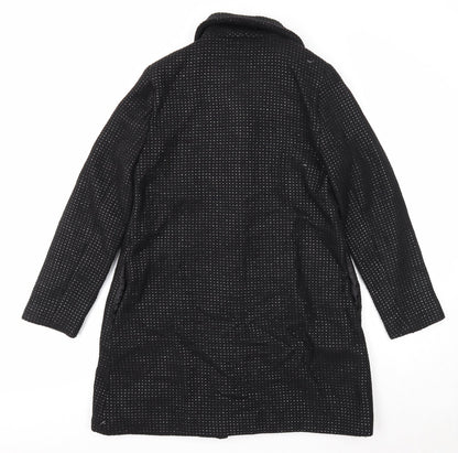 Womens UK Size 10 Woolworths Black Overcoat
