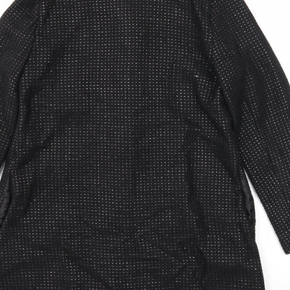 Womens UK Size 10 Woolworths Black Overcoat