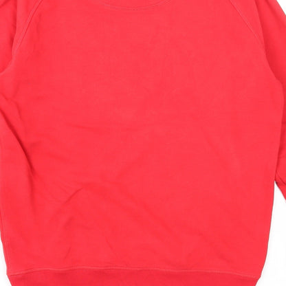 Stanley Stella Mens Red Cotton Pullover Sweatshirt Size S - Christmas Story