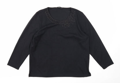 Womens UK Size M Bonmarché Black Pullover Jumper