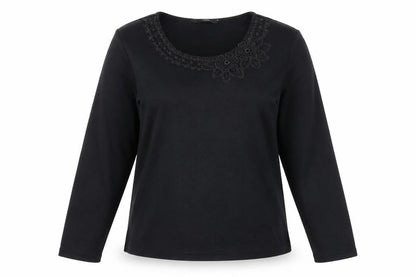 Womens UK Size M Bonmarché Black Pullover Jumper