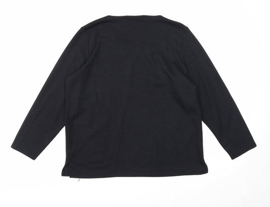 Womens UK Size M Bonmarché Black Pullover Jumper