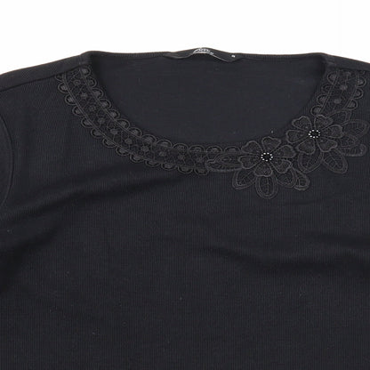 Womens UK Size M Bonmarché Black Pullover Jumper