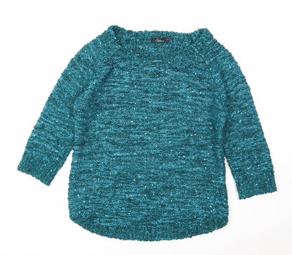 Womens UK Size S Bonmarché Blue Pullover Jumper