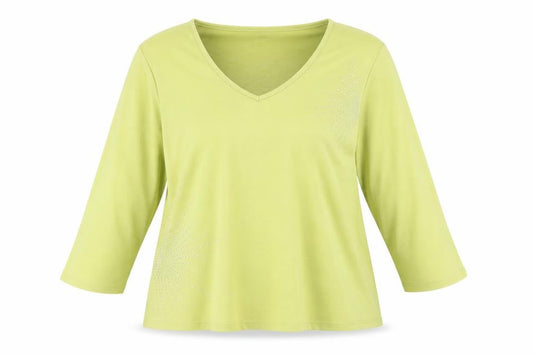 Womens UK Size 20 Casual Club Green Basic Blouse