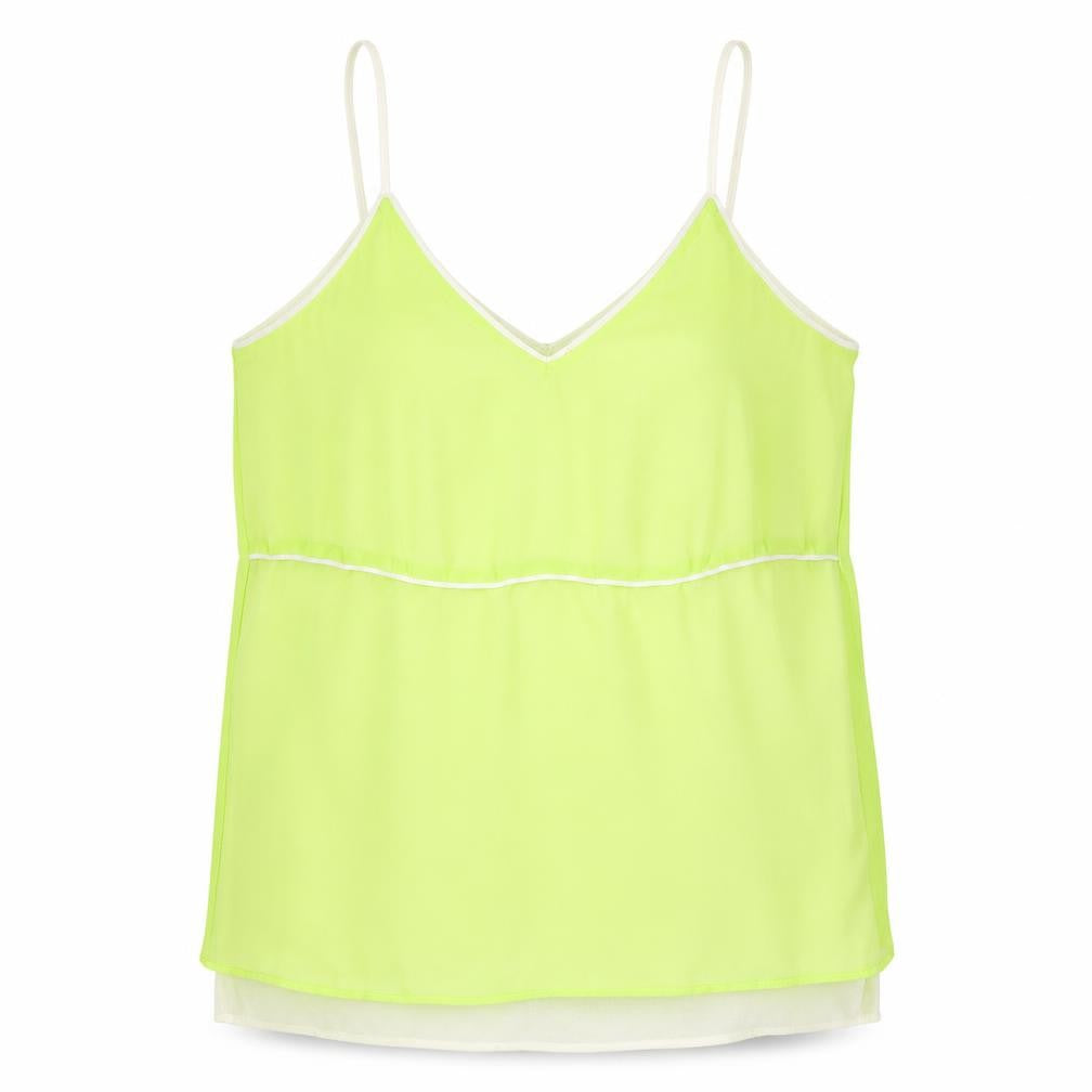 Womens UK Size S Zara Green Basic Tank