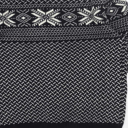 Preworn Mens Blue Round Neck Fair Isle Acrylic Pullover Jumper Size S Long Sleeve