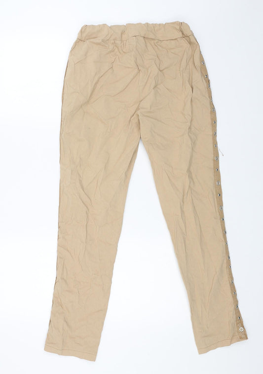 Womens UK Size 28 Preworn Regular Fit  Beige Trousers