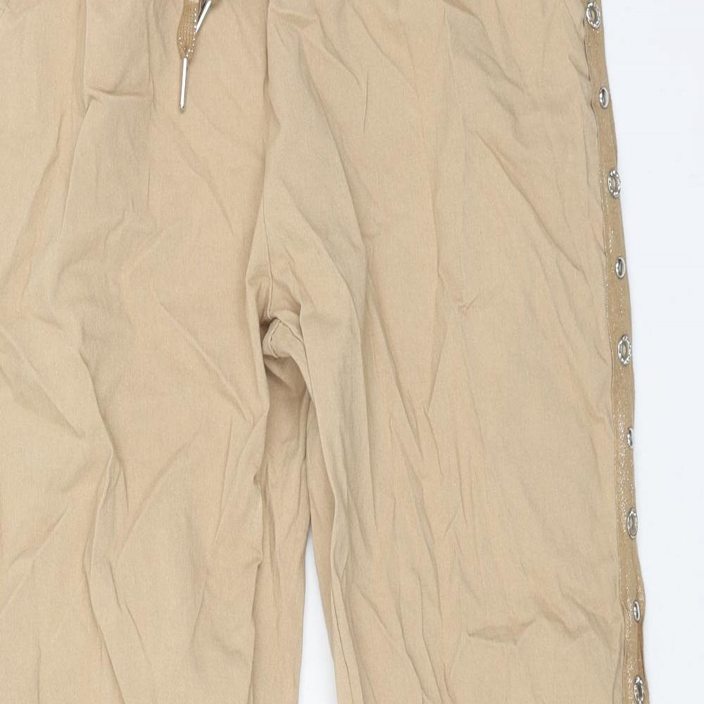 Womens UK Size 28 Preworn Regular Fit  Beige Trousers