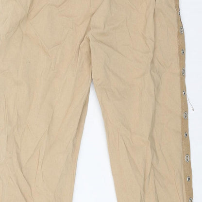 Womens UK Size 28 Preworn Regular Fit  Beige Trousers