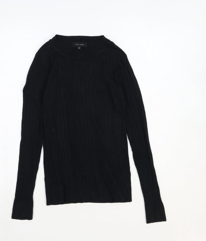 Womens UK Size 8 New Look Black Pullover Jumper