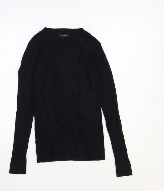 Womens UK Size 8 New Look Black Pullover Jumper