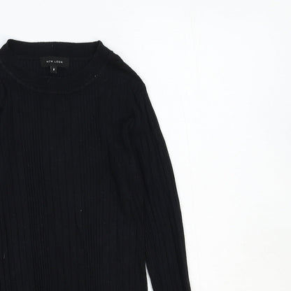Womens UK Size 8 New Look Black Pullover Jumper